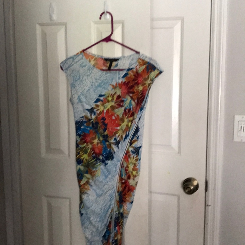 Bcbg tropical print sexy chic dress